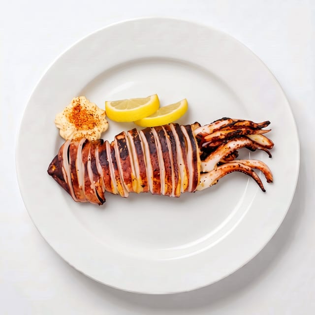 Grilled Whole Squid.